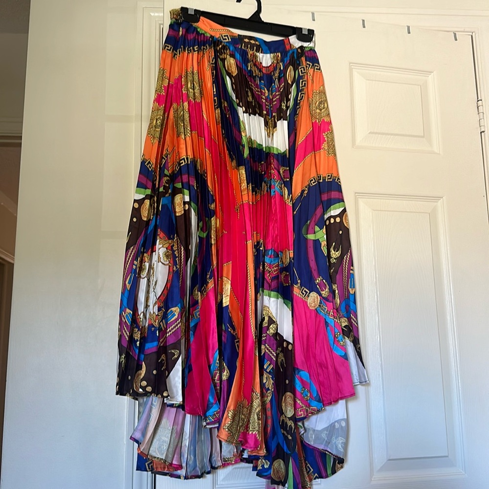 Pleated maxi dress